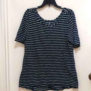Gap Green striped Top Size L
